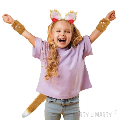 xx stai zestaw lis opaska ogon opaski na nadgarstki