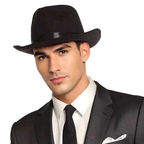 xx stak kapelusz mafia czarny