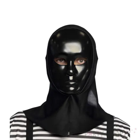xx stam maska mima z kapturem czarna