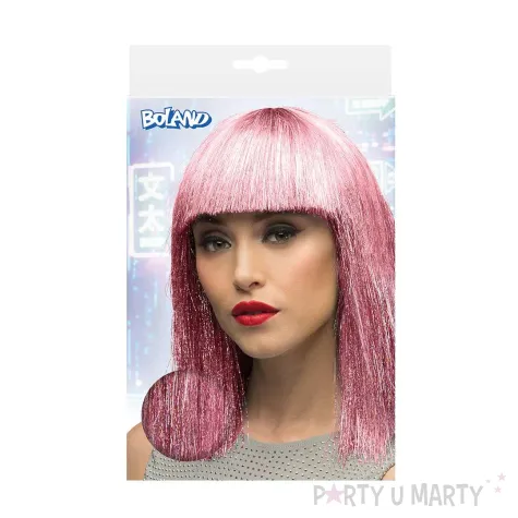 xx stap peruka rozowa z grzywka