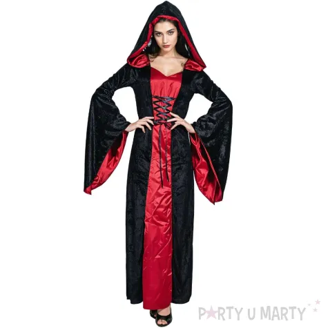 xx stdo stroj dla doroslych rubinowa wampirzyca sukienka z kapturem rozm s
