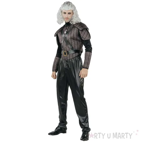 xx stdo zestaw dla doroslych czarny wojownik bluzka pancerz z paskiem naszyjnik mankiety spod