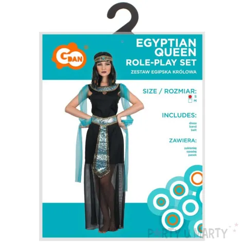 xx stdo zestaw dla doroslych egipska krolowa sukienka opaska pasek rozm s