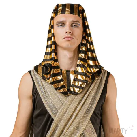 xx stdo zestaw dla doroslych egipski faraon chusta szata peleryna pasek nakladki na nadgarstk