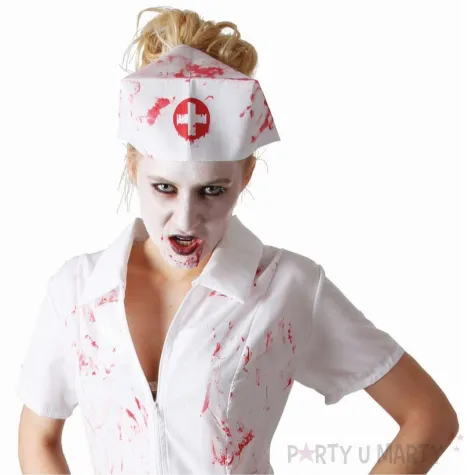 xx stdo zestaw dla doroslych pielegniarka zombie sukienka opaska rozm m