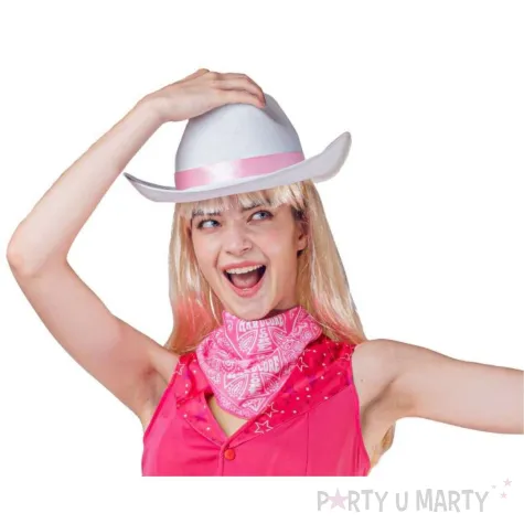 xx stdo zestaw dla doroslych rozowa kowbojka kapelusz szalik bluzka spodnie rozm m