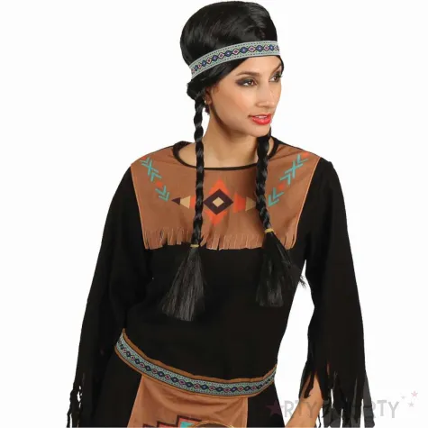 xx stdo zestaw dla doroslych waleczna indianka opaska sukienka pasek ochraniacze na nogi roz