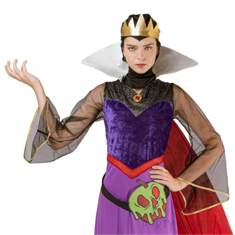 xx stdo zestaw dla doroslych zla krolowa korona sukienka z kolnierzem i peleryna kaptur torebk