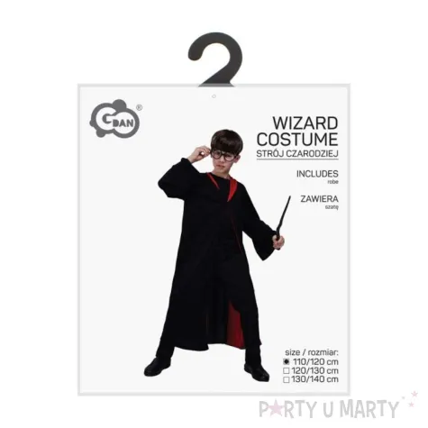 xx stdz stroj dla dzieci czarodziej szata rozm 110 120 cm