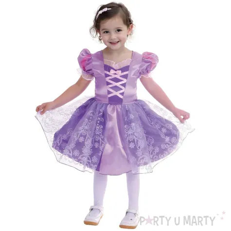 xx stdz stroj dla dzieci fioletowa ksiezniczka sukienka rozm 92 104 cm