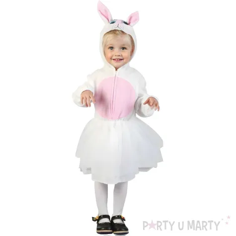 xx stdz stroj dla dzieci krolik sukienka z kapturem rozm 92 104 cm