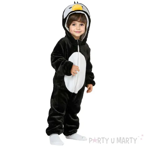 xx stdz stroj dla dzieci pingwinek kombinezon z kapturem rozm 92 104 cm