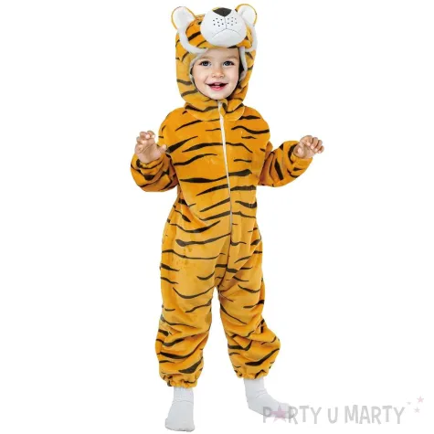 xx stdz stroj dla dzieci tygrysek kombinezon z kapturem rozm 92 104 cm
