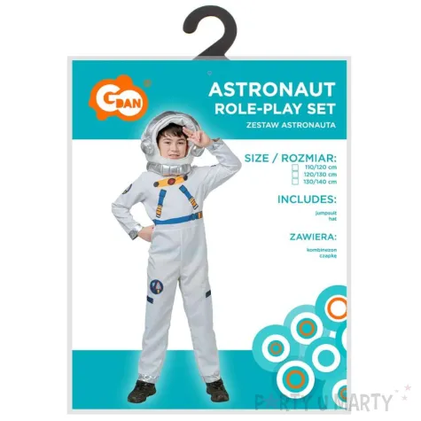 xx stdz zestaw dla dzieci astronauta kombinezon czapka rozm 130 140 cm