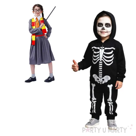 xx stdz zestaw dla dzieci czarodziejka sukienka z krawatem szalik rozm 110 120 cm