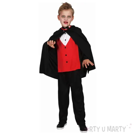 xx stdz zestaw dla dzieci elegancki wampir peleryna bluzka rozm 120 130 cm