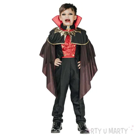 xx stdz zestaw dla dzieci gotycki wampir bluzka peleryna spodnie rozm 130 140 cm