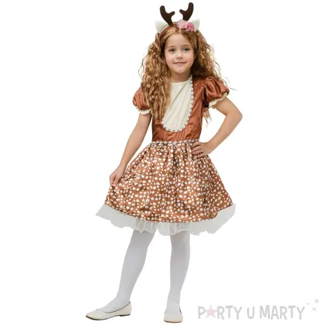 xx stdz zestaw dla dzieci jelonek sukienka opaska rozm 120 130 cm