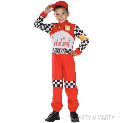 xx stdz zestaw dla dzieci kierowca rajdowy kombinezon czapka rozm 120 130 cm