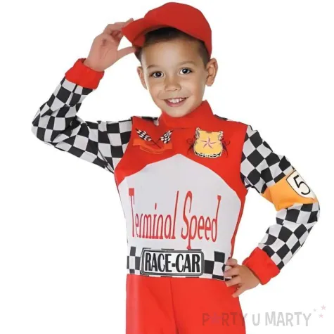 xx stdz zestaw dla dzieci kierowca rajdowy kombinezon czapka rozm 130 140 cm