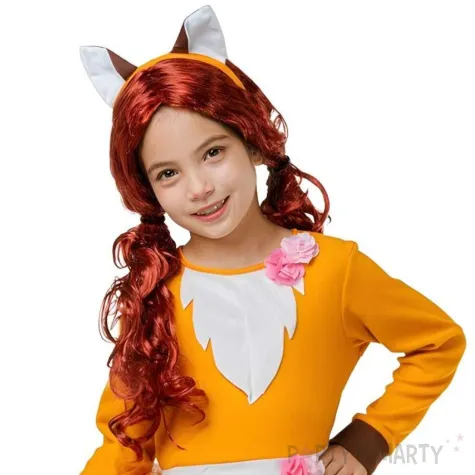 xx stdz zestaw dla dzieci lisek sukienka opaska rozm 110 120 cm