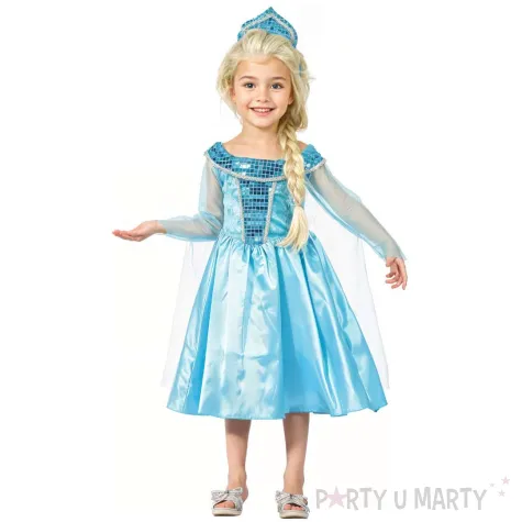 xx stdz zestaw dla dzieci niebieska ksiezniczka sukienka opaska rozm 92 104 cm