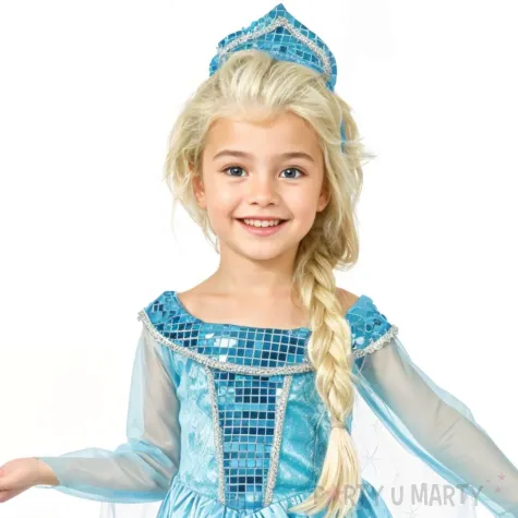 xx stdz zestaw dla dzieci niebieska ksiezniczka sukienka opaska rozm 92 104 cm