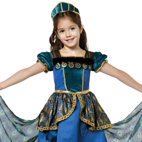 xx stdz zestaw dla dzieci pawia ksiezniczka sukienka opaska rozm 130 140 cm