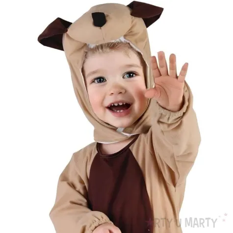 xx stdz zestaw dla dzieci piesek kombinezon kaptur ogon rozm 92 104 cm