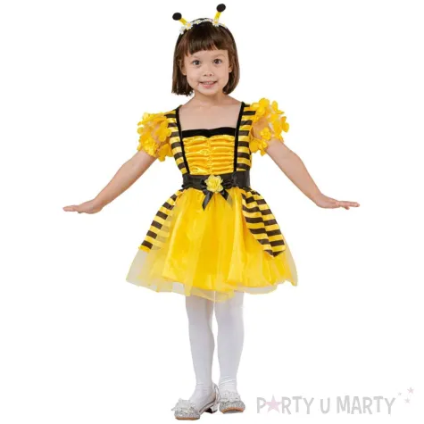 xx stdz zestaw dla dzieci pszczolka sukienka opaska pasek rozm 92 104 cm