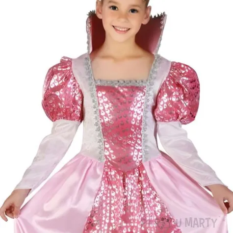 xx stdz zestaw dla dzieci rozowa krolowa sukienka korona rozm 130 140 cm