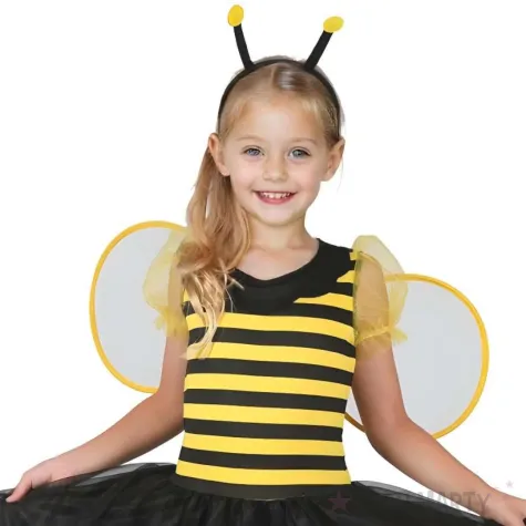 xx stdz zestaw dla dzieci slodka pszczolka sukienka opaska skrzydelka rozm 130 140 cm