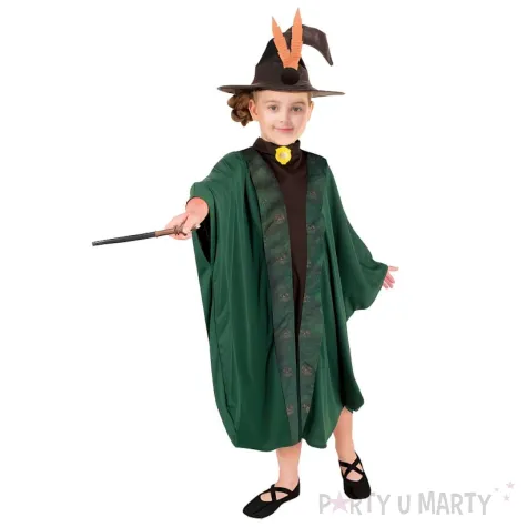 xx stdz zestaw dla dzieci zielona czarodziejka kapelusz tunika rozm 110 120 cm