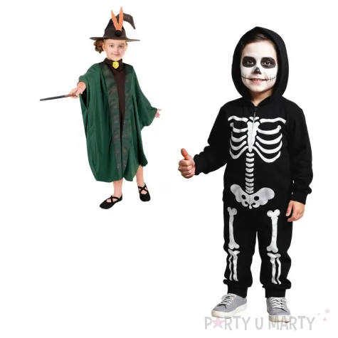 xx stdz zestaw dla dzieci zielona czarodziejka kapelusz tunika rozm 110 120 cm