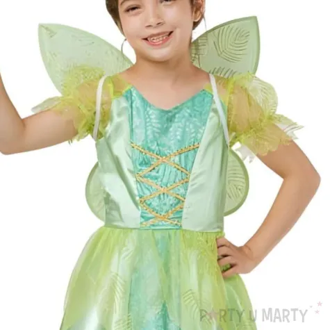 xx stdz zestaw dla dzieci zielona wrozka sukienka skrzydla rozm 120 130 cm
