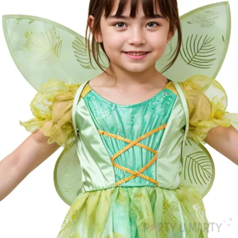 xx stdz zestaw dla dzieci zielona wrozka sukienka skrzydla rozm 92 104 cm