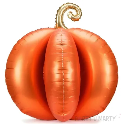 xx stojacy balon foliowy dynia 3d 90x90 cm pomaranczowy