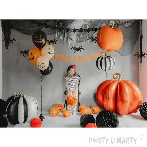 xx stojacy balon foliowy dynia 3d 90x90 cm pomaranczowy