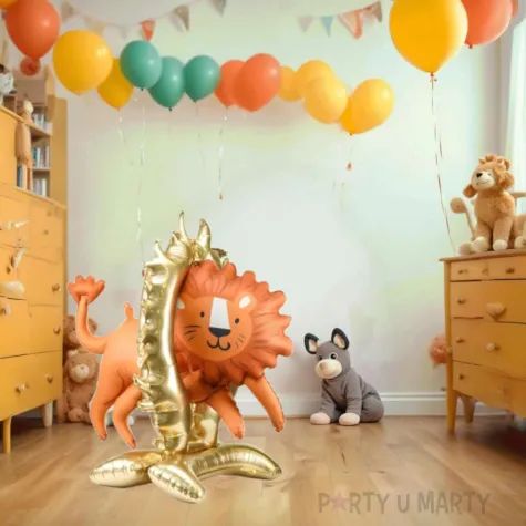 xx stojacy balon foliowy lew 97x97 cm mix