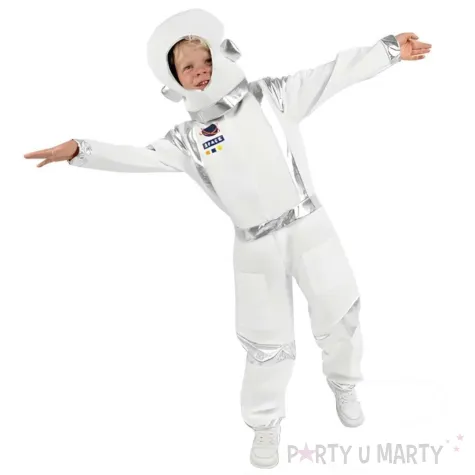 xx stroj astronauta bialy rozmiar 116 128 cm