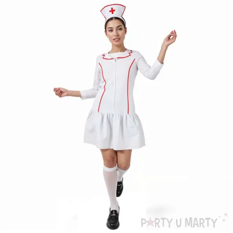 xx stroj pielegniarka bialy rozmiar m