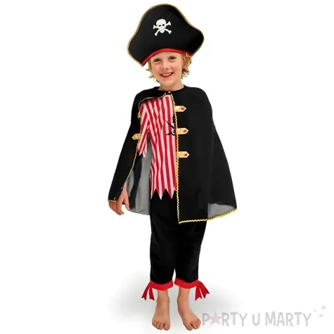 xx stroj pirat z peleryna mix rozmiar 116 128 cm