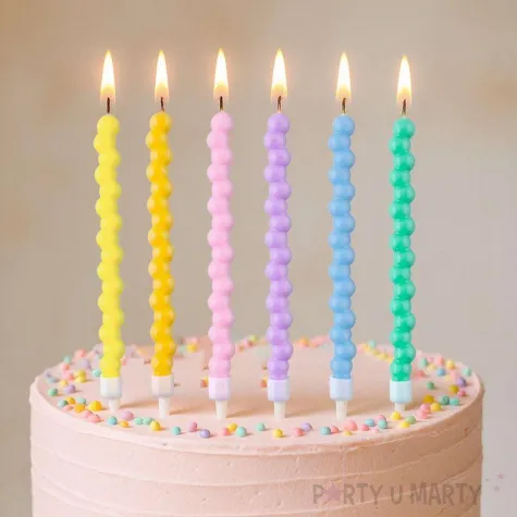 xx su swieczki kuleczki mix makaronikowy 13 5x0 7 cm 6 szt