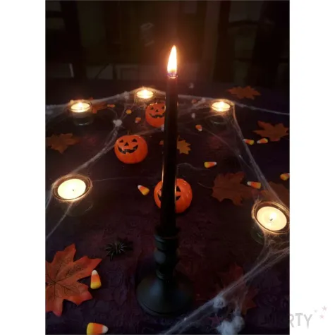 xx swicznik czarny halloween