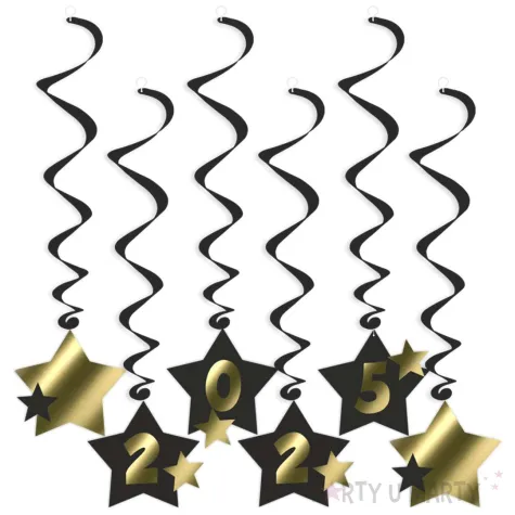 xx swiderki nowy rok 2025 z gwiazdami czarny