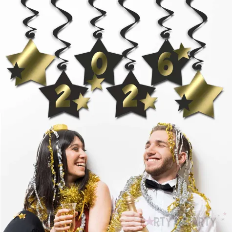 xx swiderki nowy rok 2026 z gwiazdami czarne