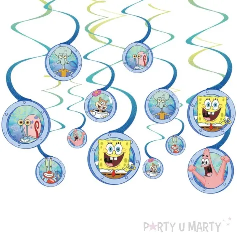 xx swiderki wiszace spongebob amscan 60 cm 12 szt