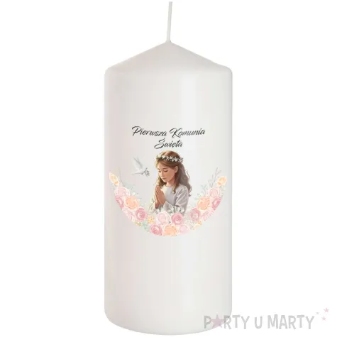 xx swieca komunia dziewczynka w albie