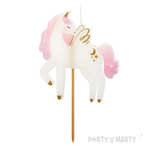 xx swieczka urodzinowa jednorozec 9 cm mix