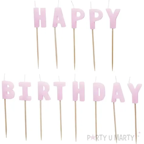 xx swieczki urodzinowe happy birthday 2 5 cm fioletowy 1 op 13 szt
